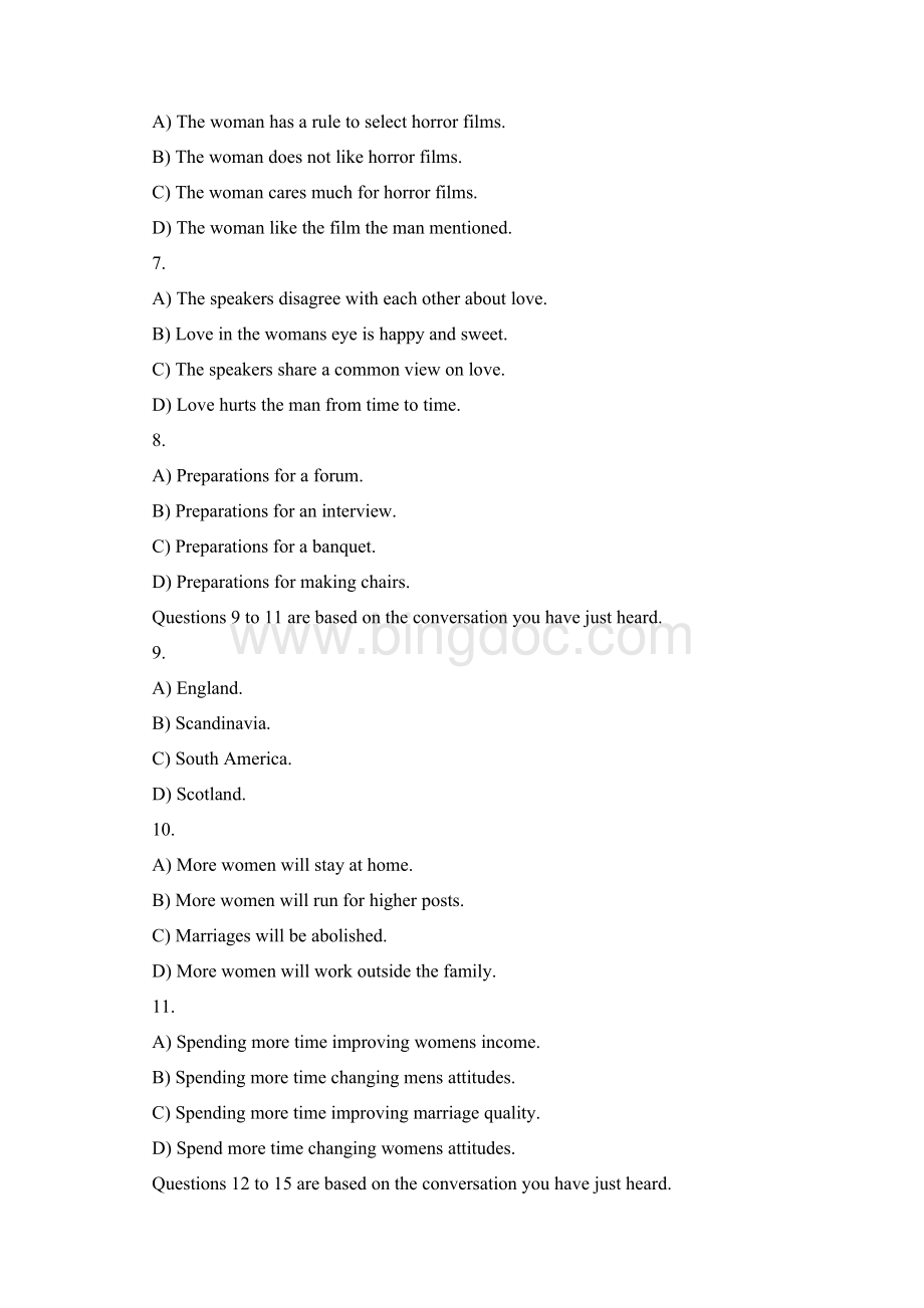 大学英语四级听力考试题3doc.docx_第2页