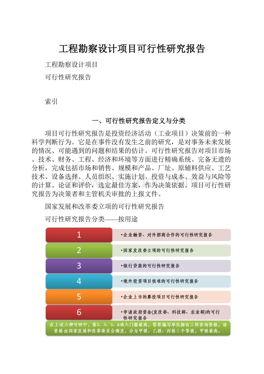 工程勘察设计项目可行性研究报告.docx_第1页