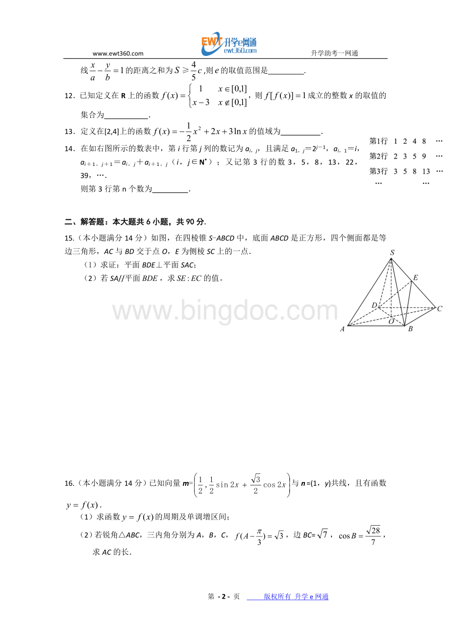 江苏高考数学模拟试卷.doc_第2页