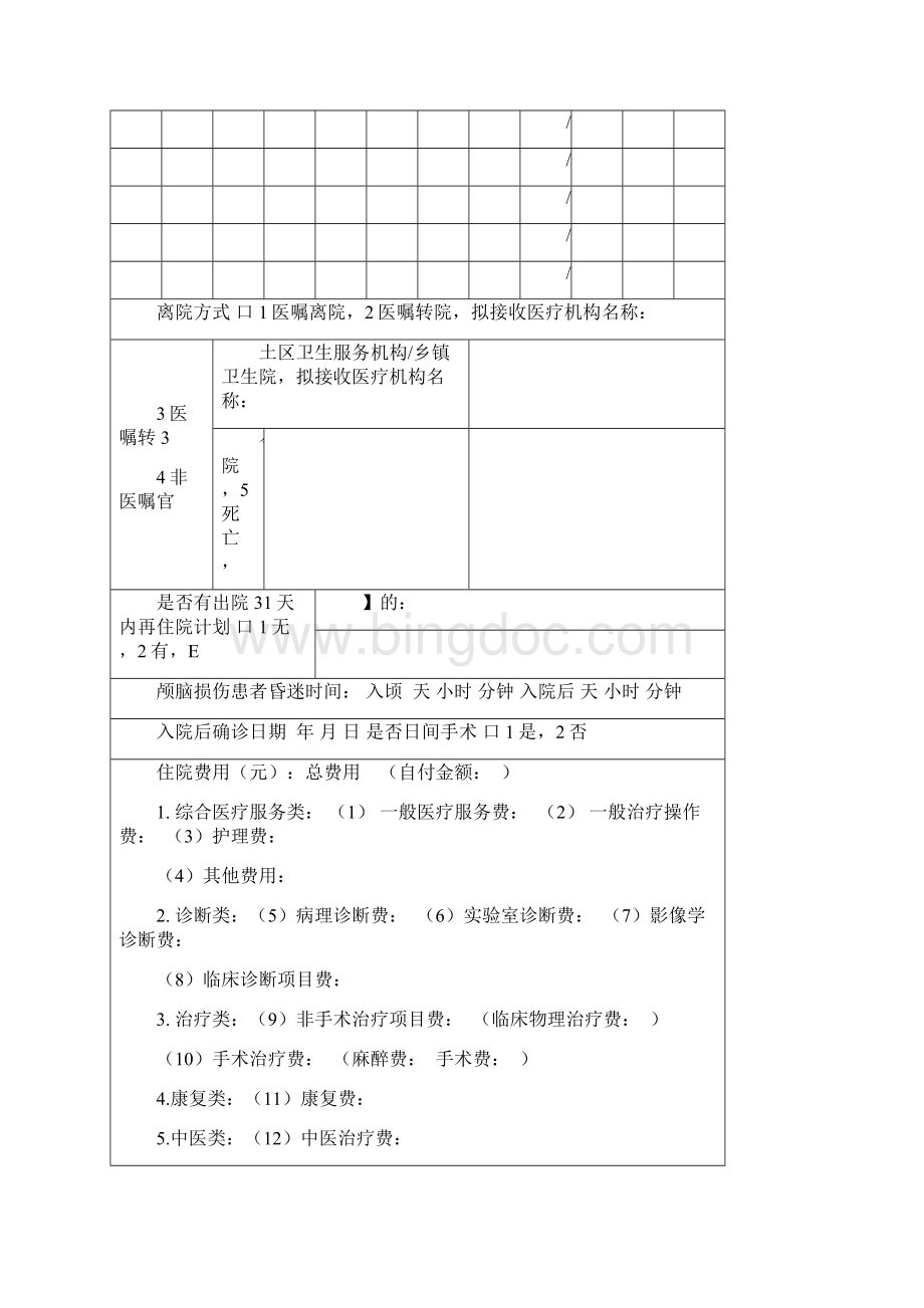 版本安徽省住院病案首页及填写说明.docx_第3页