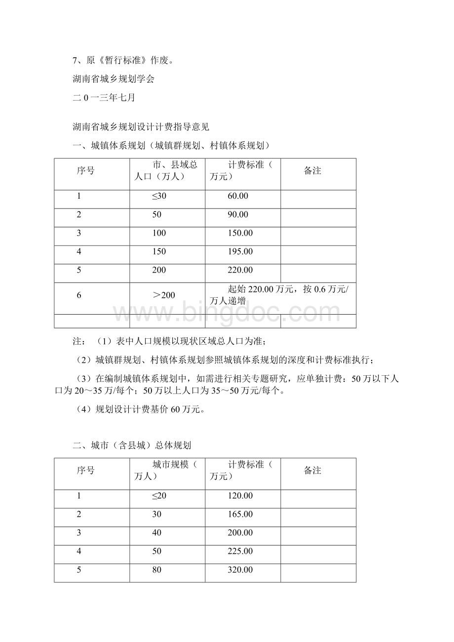 湖南城乡规划设计计费指导意见最新.docx_第3页