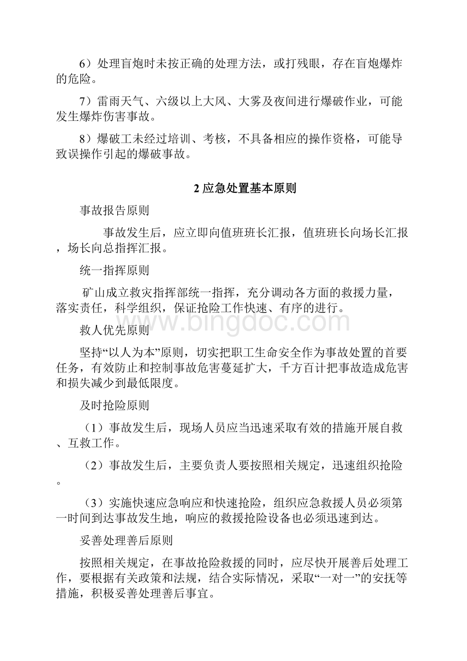 非煤矿山专项应急预案Word格式文档下载.docx_第2页