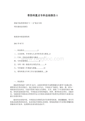 骨伤科重点专科总结报告1.docx