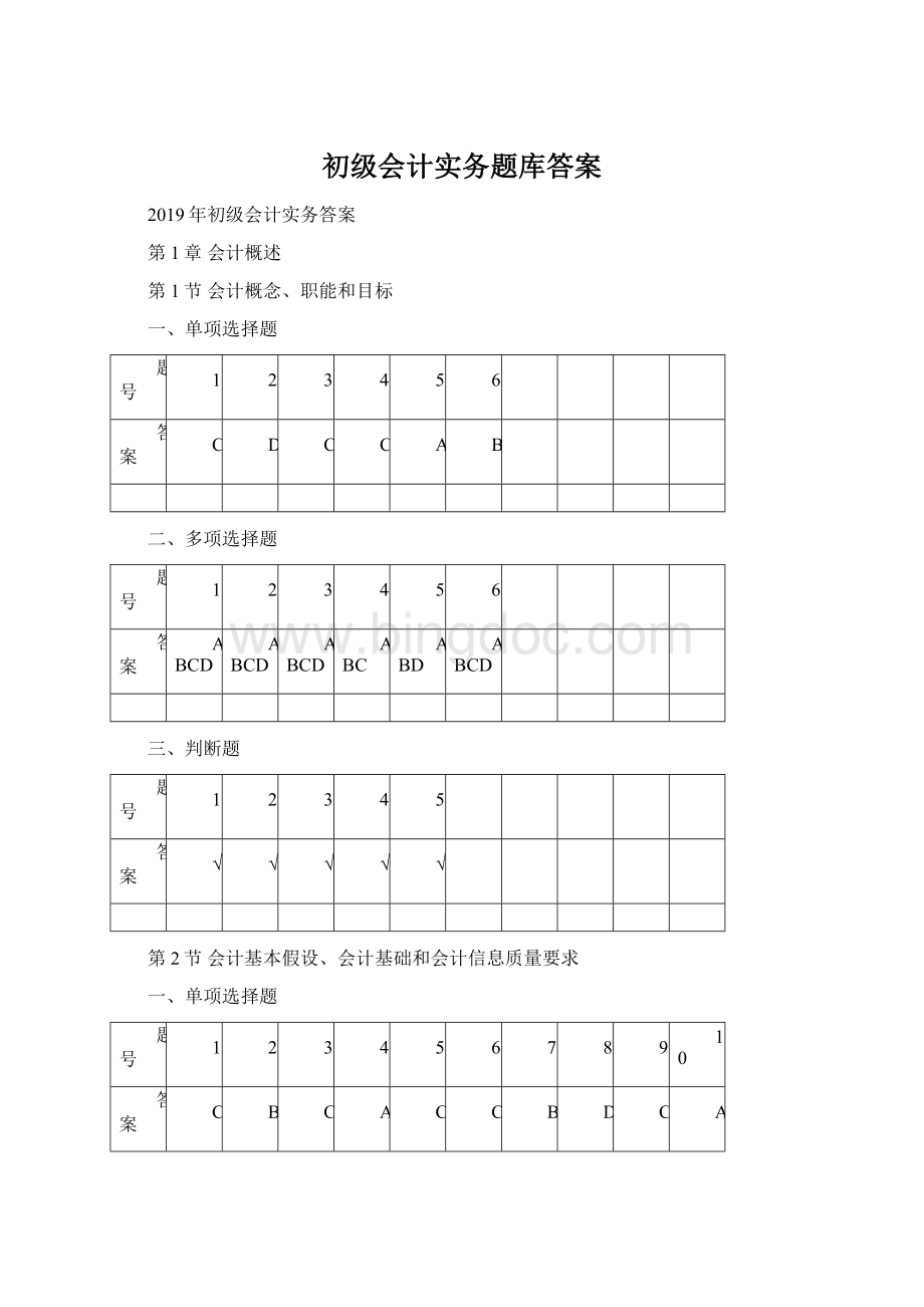 初级会计实务题库答案.docx