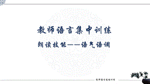 教师语言集中训练5优质PPT.pptx