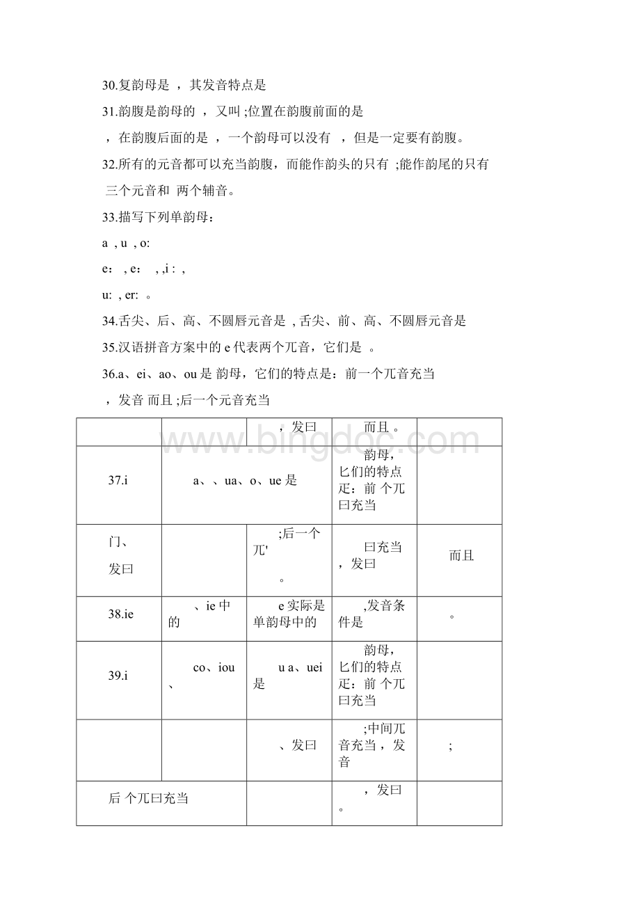 普通话考试笔试试题库答案Word文档下载推荐.docx_第3页