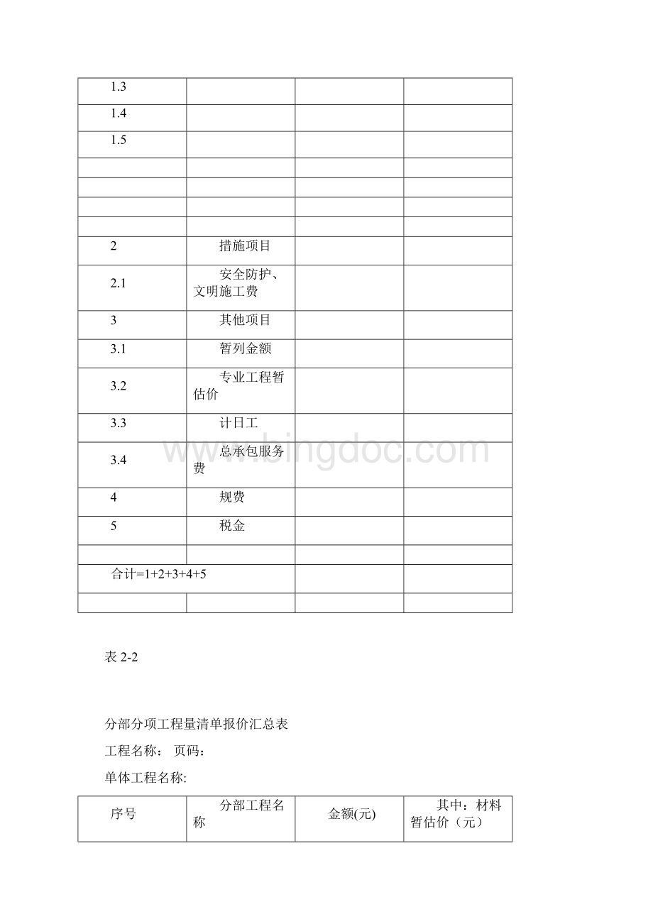 工程量清单报价表格Word格式文档下载.docx_第3页