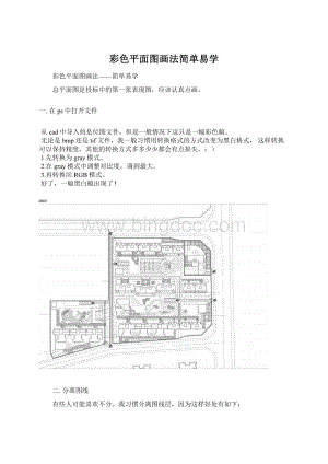 彩色平面图画法简单易学Word文件下载.docx