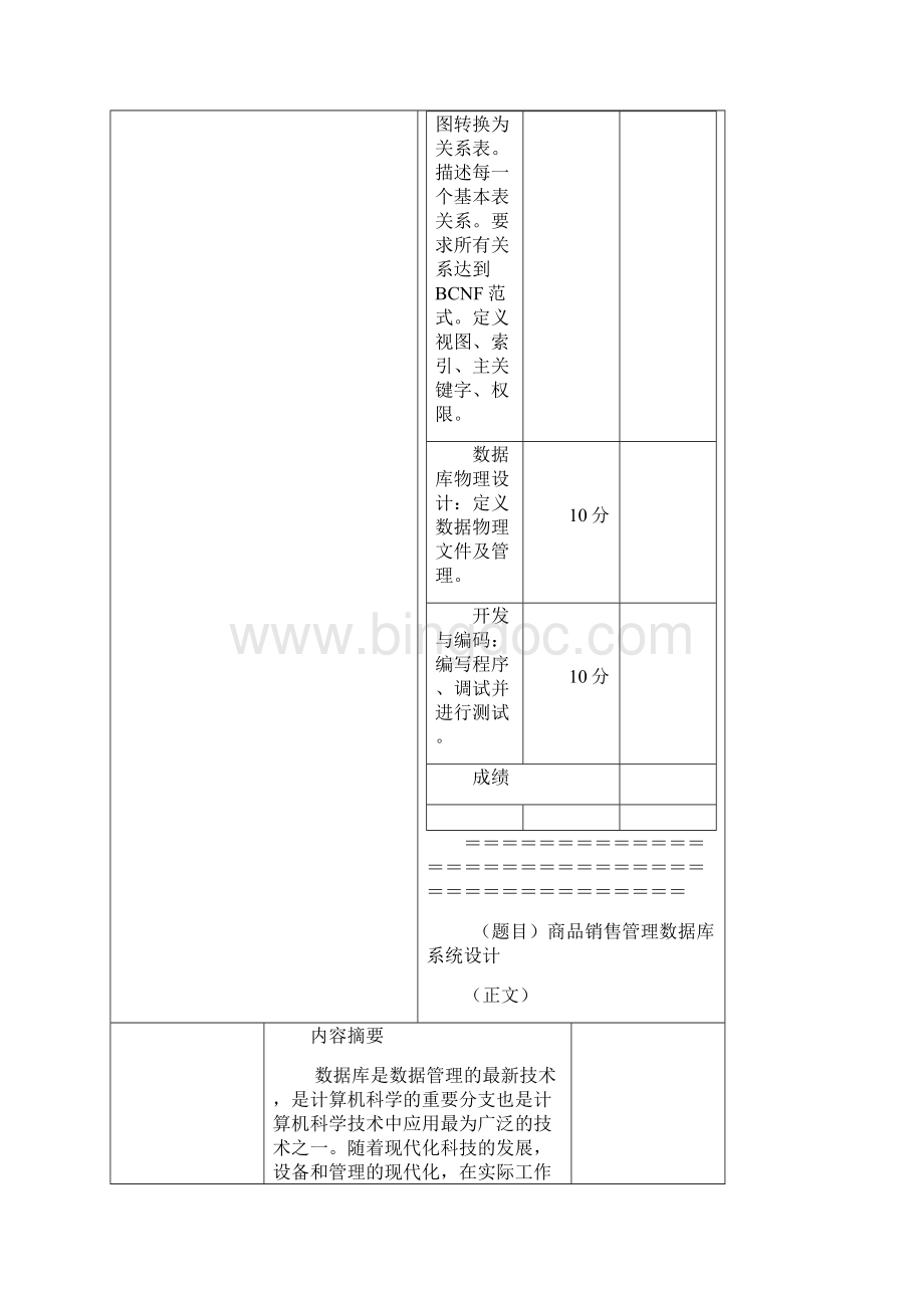 商品销售管理数据库系统设计概要Word文档下载推荐.docx_第3页