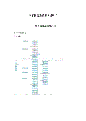 汽车租赁系统需求说明书.docx