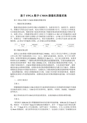 基于FPGA数字CMOS摄像机图像采集.docx