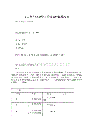 1工艺作业指导书检验文件汇编要点.docx