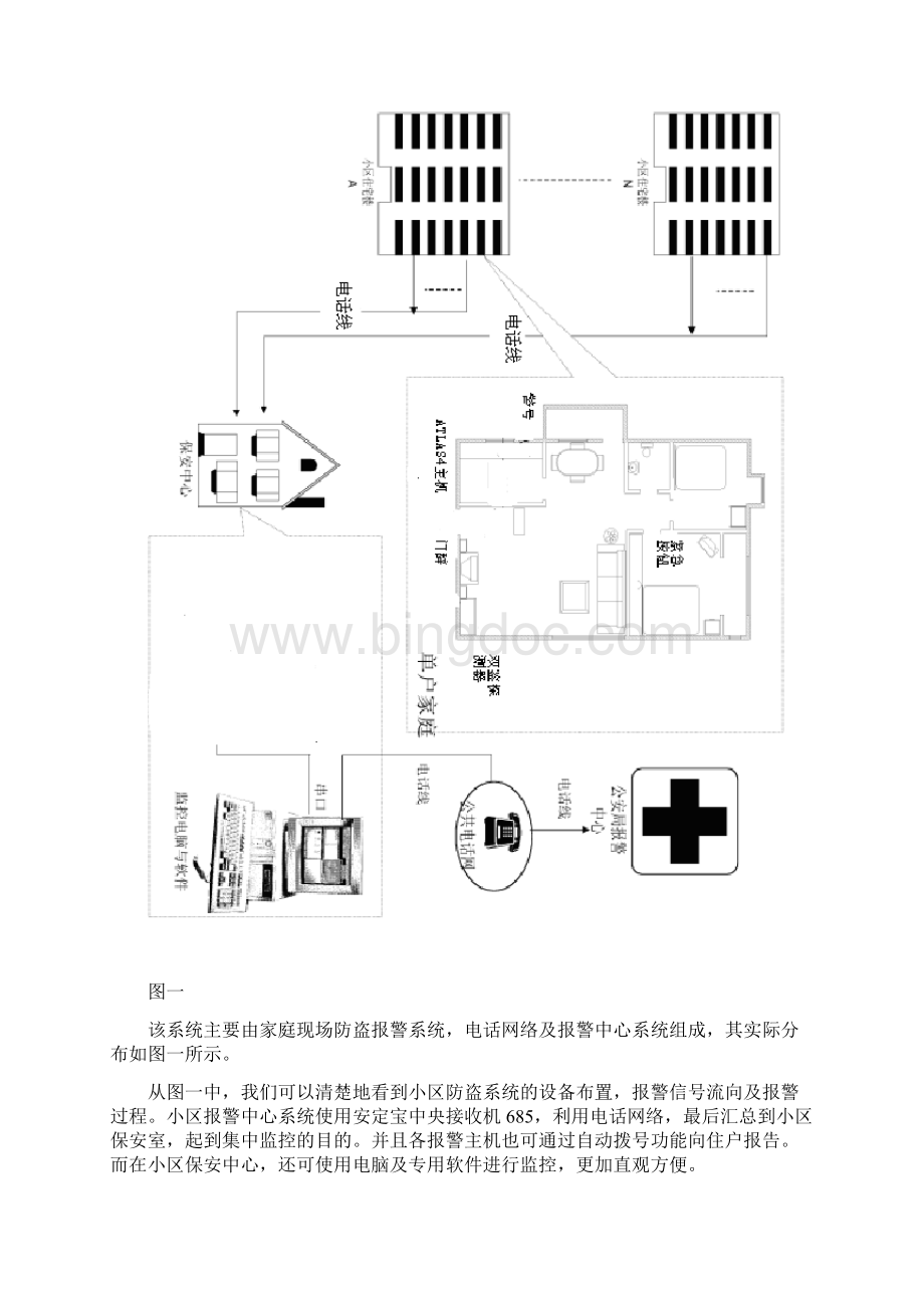 住宅小区电话线联网报警系统10页.docx_第3页