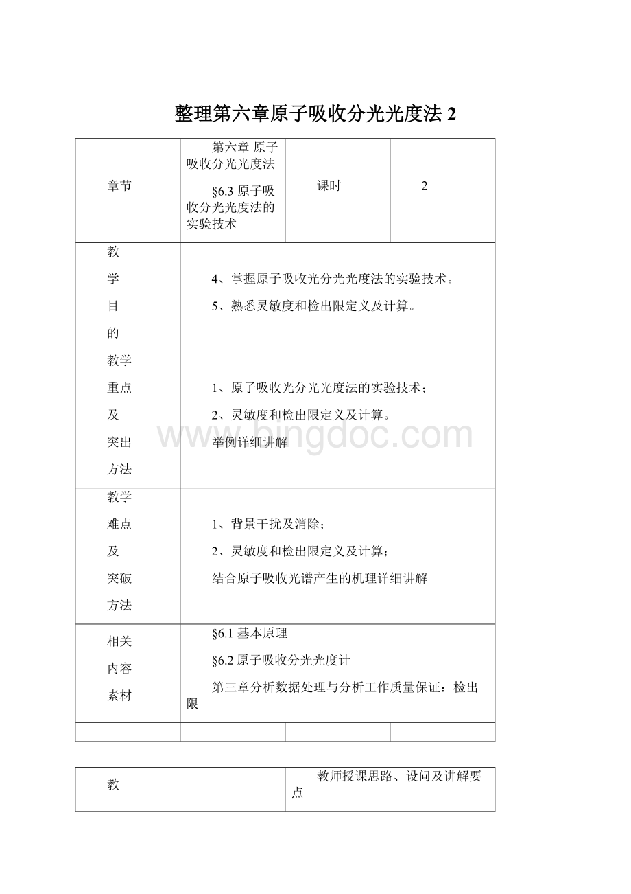 整理第六章原子吸收分光光度法2文档格式.docx