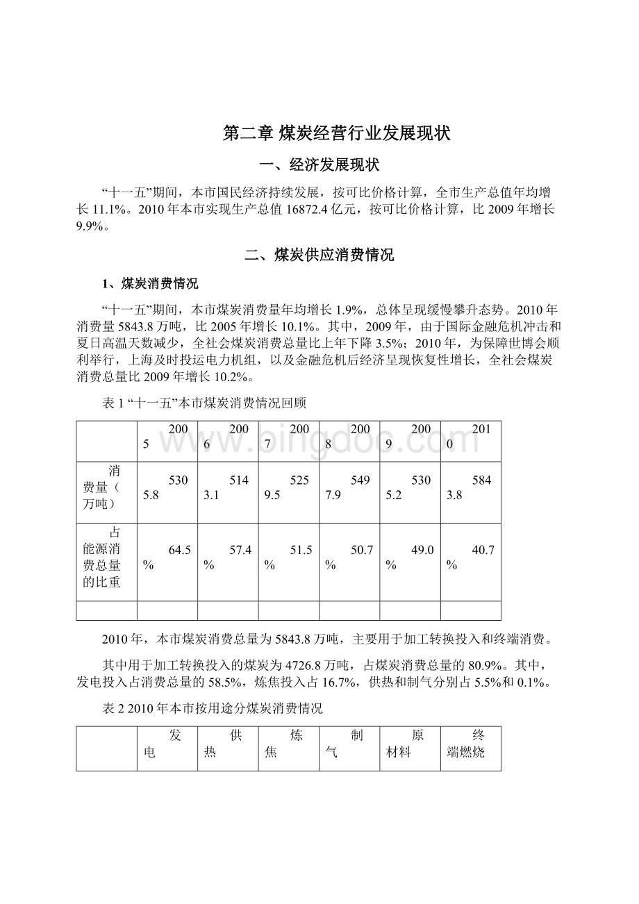 上海市煤炭经营行业发展规划.docx_第2页