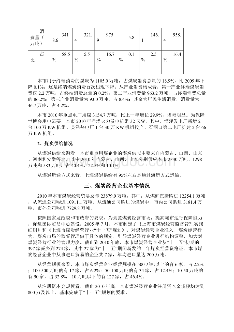 上海市煤炭经营行业发展规划.docx_第3页