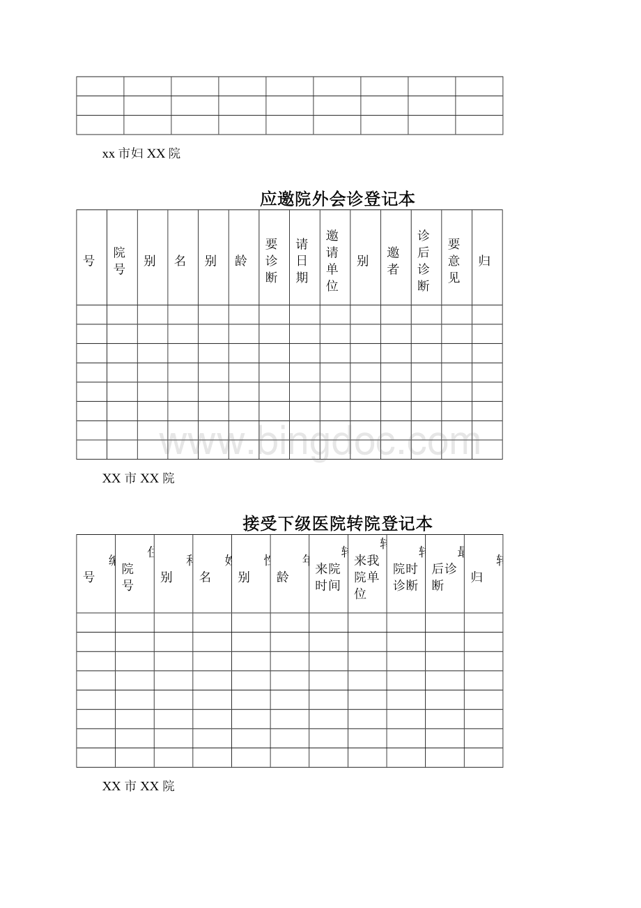 医院各类登记表.docx_第2页