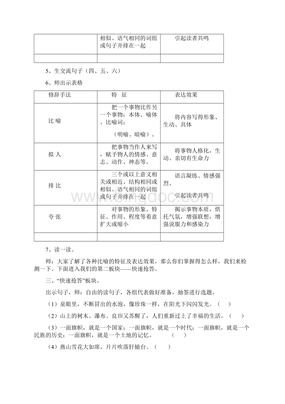 语文人教版六年级下册常见的修辞手法及用法Word格式.docx_第3页