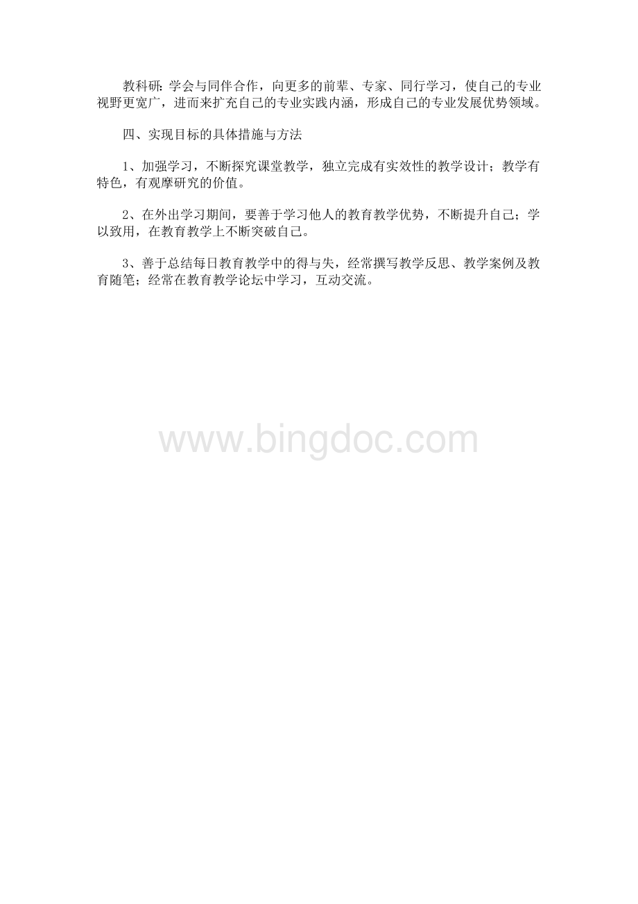 教师个人发展规划11Word格式.doc_第2页