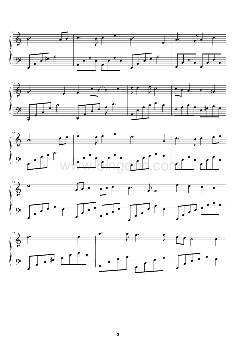 天空之城钢琴谱乐谱.pdf_第3页