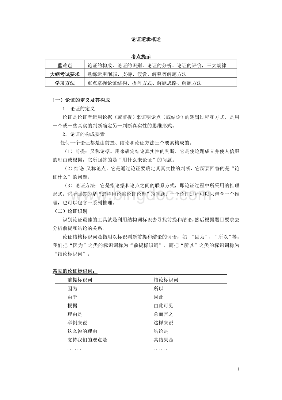 论证逻辑概述Word格式文档下载.doc