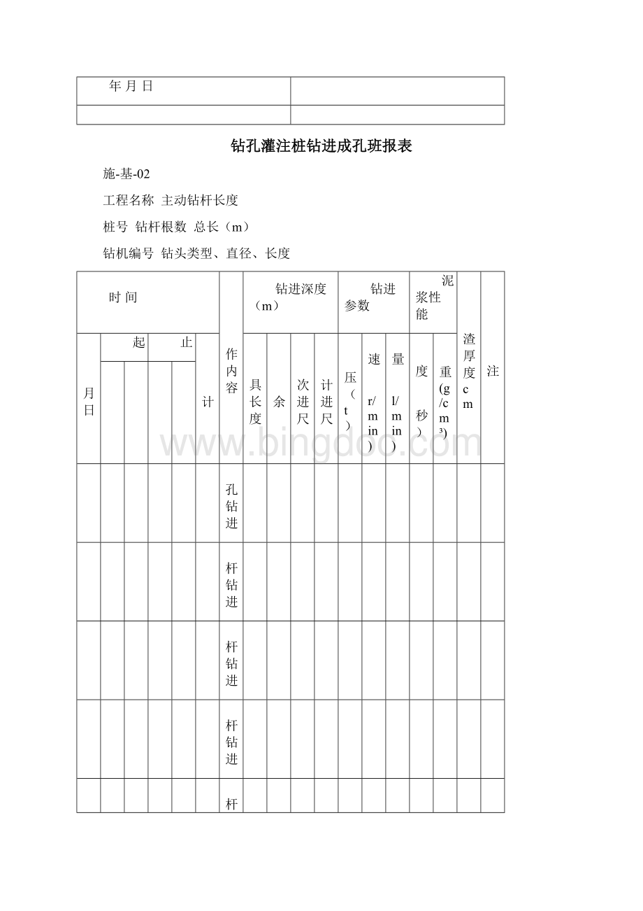 水利工程施工记录类用表第二部分.docx_第2页