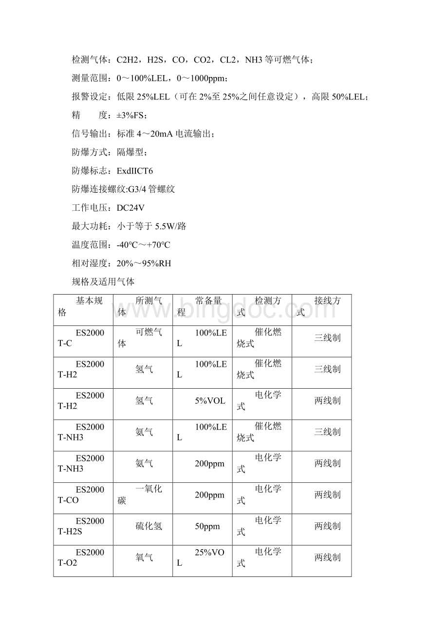 深圳特安可燃气体报警器技术手册运用学习Word格式文档下载.docx_第3页