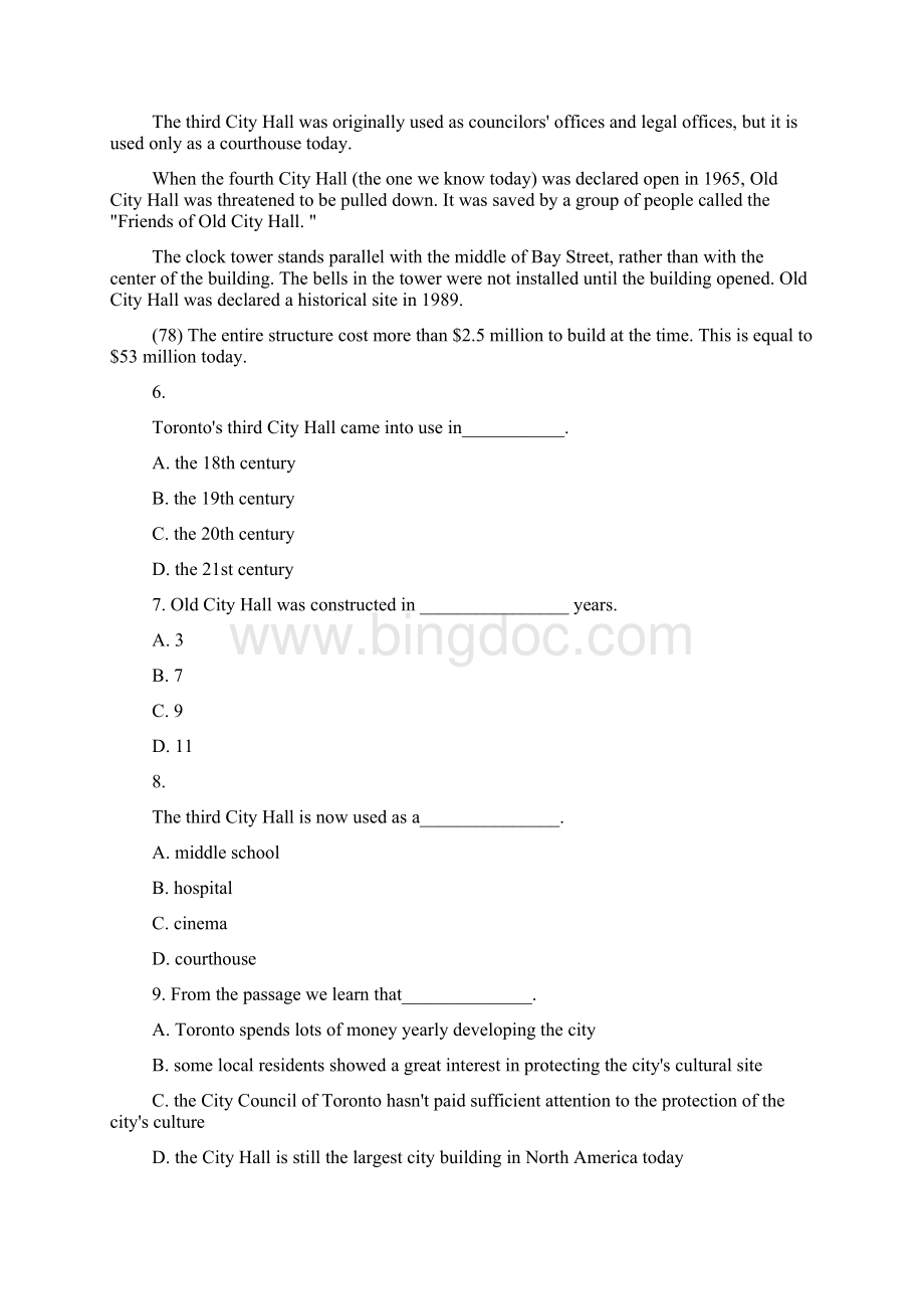 北京地区成人本科学士学位英语真题及答案Word格式文档下载.docx_第3页