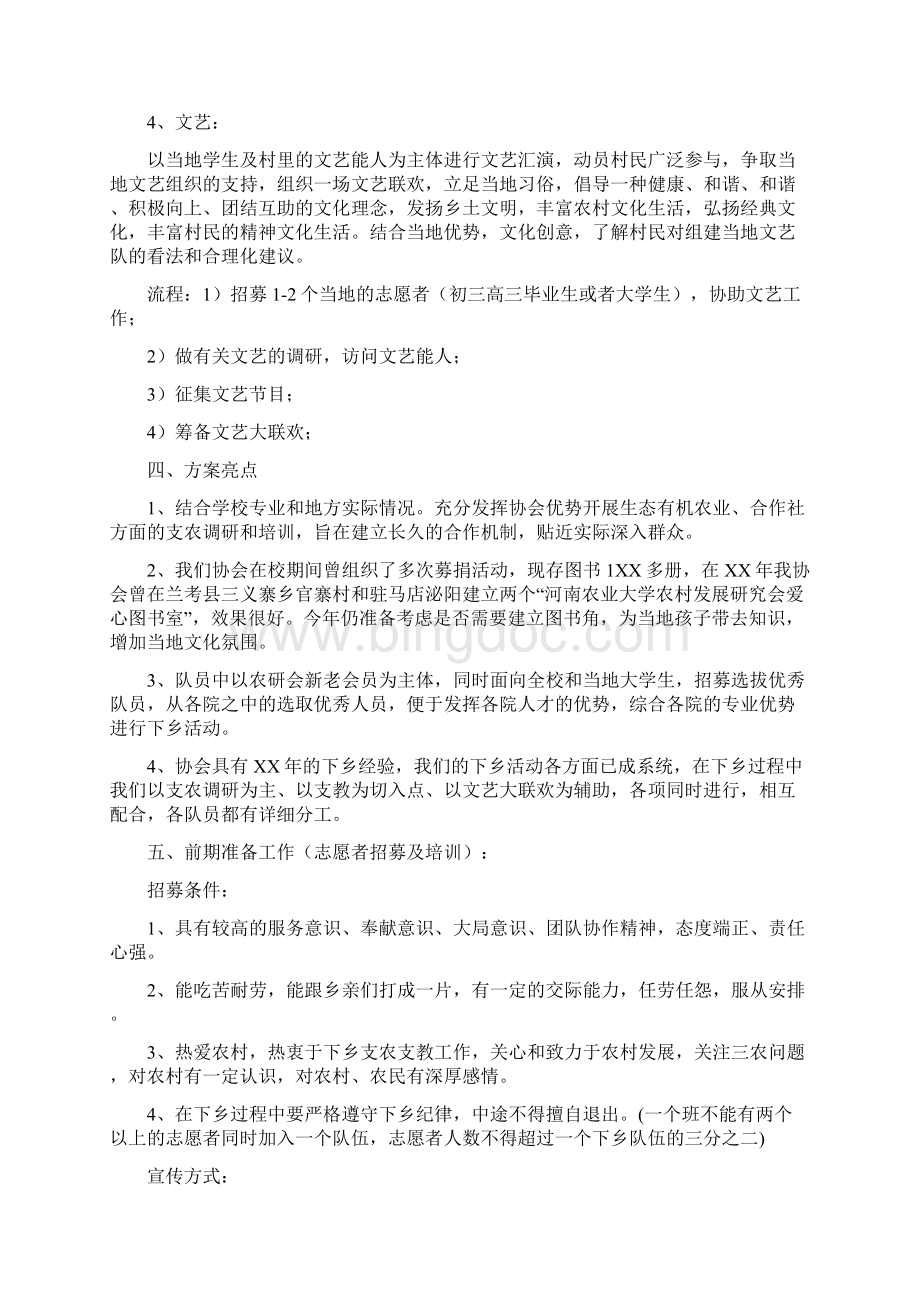 关于暑期三下乡社会实践策划书.docx_第3页