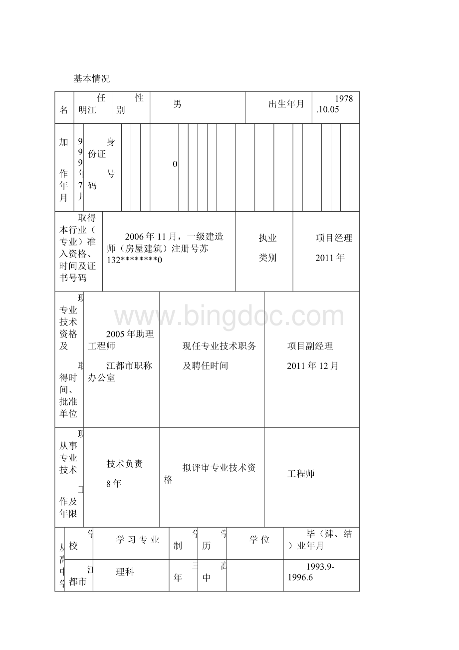 扬州专业技术资格评审申报表填写Word格式文档下载.docx_第2页