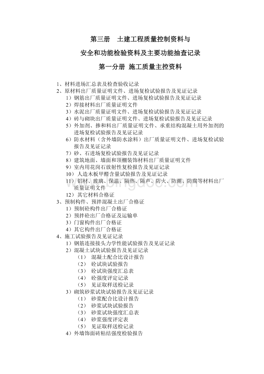 海南省建筑工程资料整理目录.doc_第2页