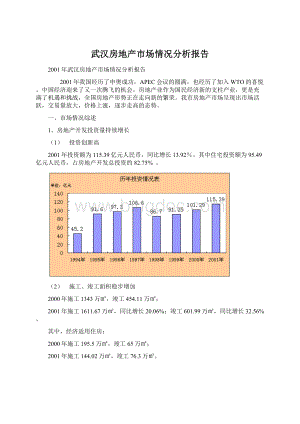 武汉房地产市场情况分析报告Word格式.docx