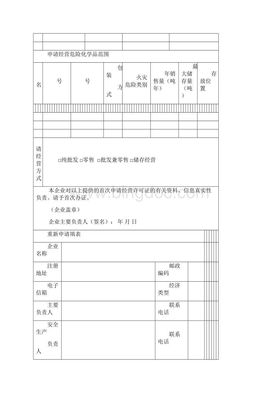 危险化学品经营许可证申请书.docx_第3页