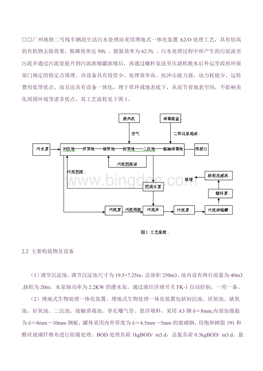 广州地铁二号线生活污水处理站介绍.doc_第2页