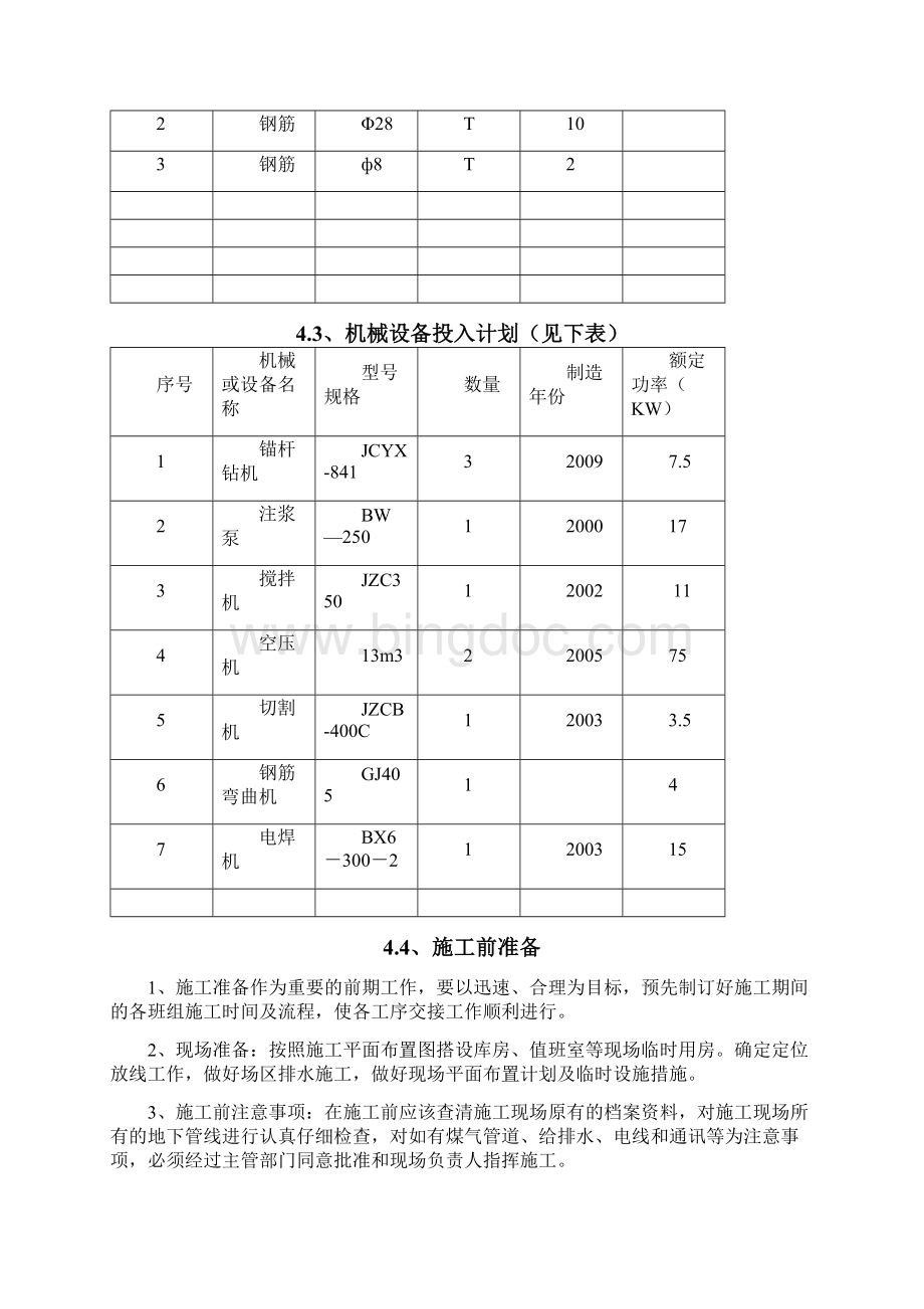 锚杆工程施工组织设计docWord格式.docx_第3页