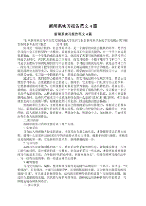 新闻系实习报告范文4篇.docx