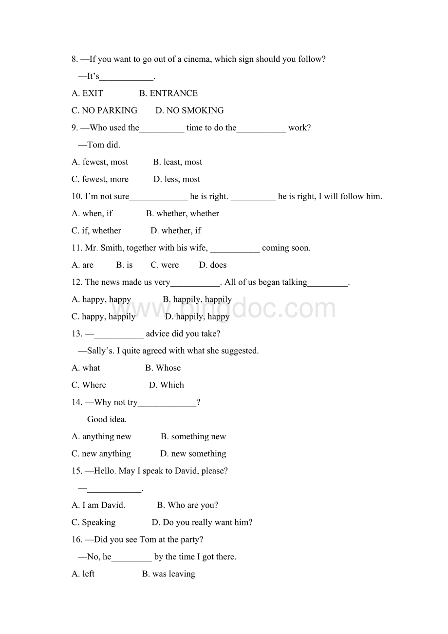 九年级英语第二次摸底考试.docx_第2页