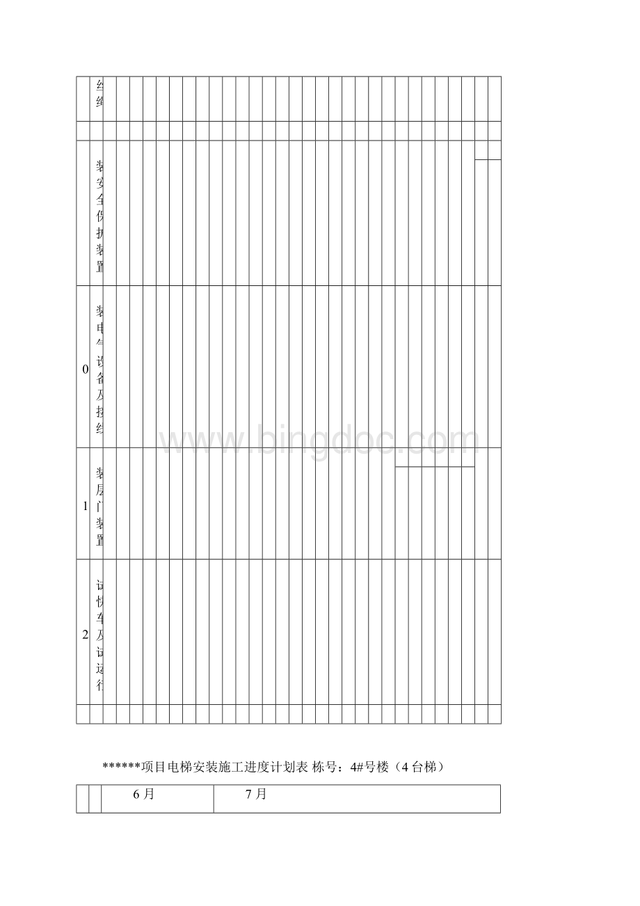 项目电梯安装施工进度计划表完整Word格式文档下载.docx_第3页