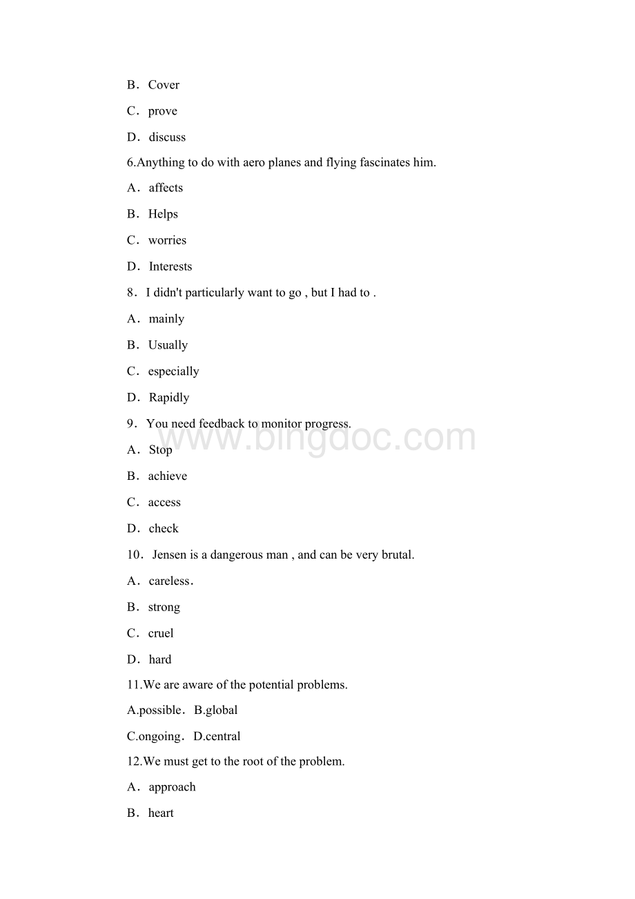 职称英语考试综合c级试题答案.docx_第2页