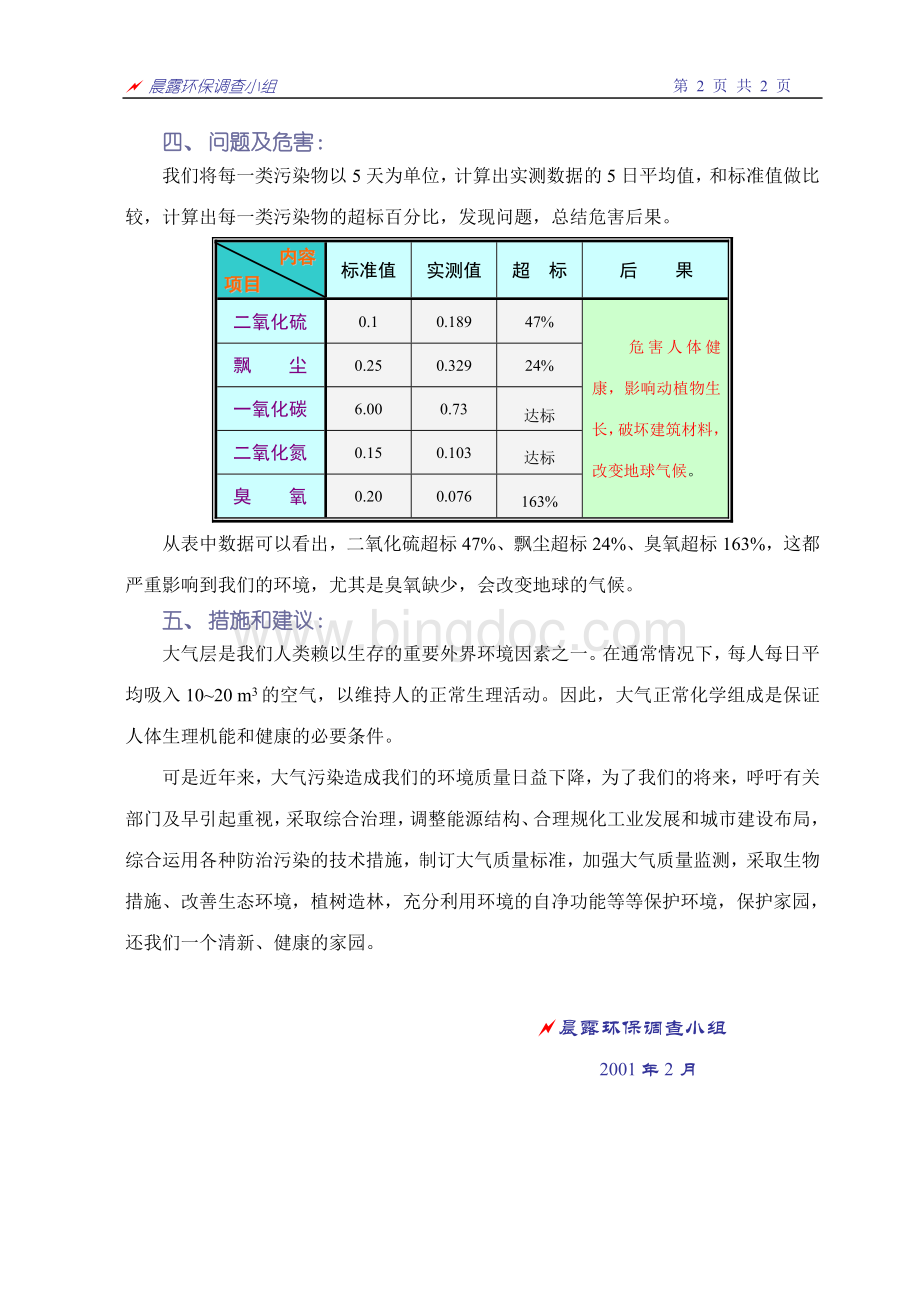 关于大气污染的调查报告.doc_第2页