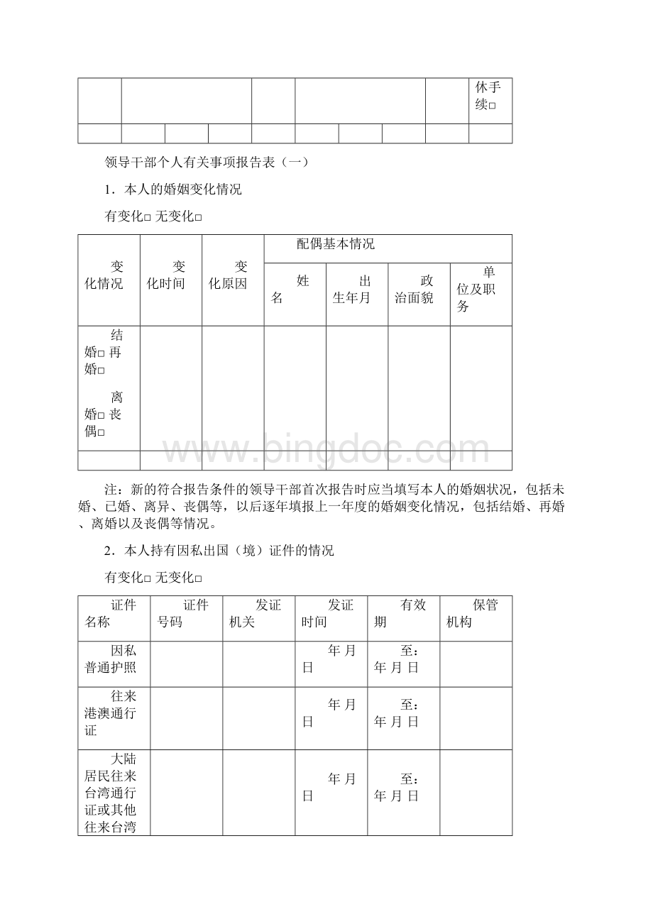 领导干部个人有关事项报告表.docx_第2页