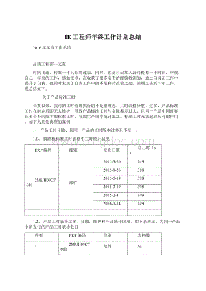 IE工程师年终工作计划总结.docx