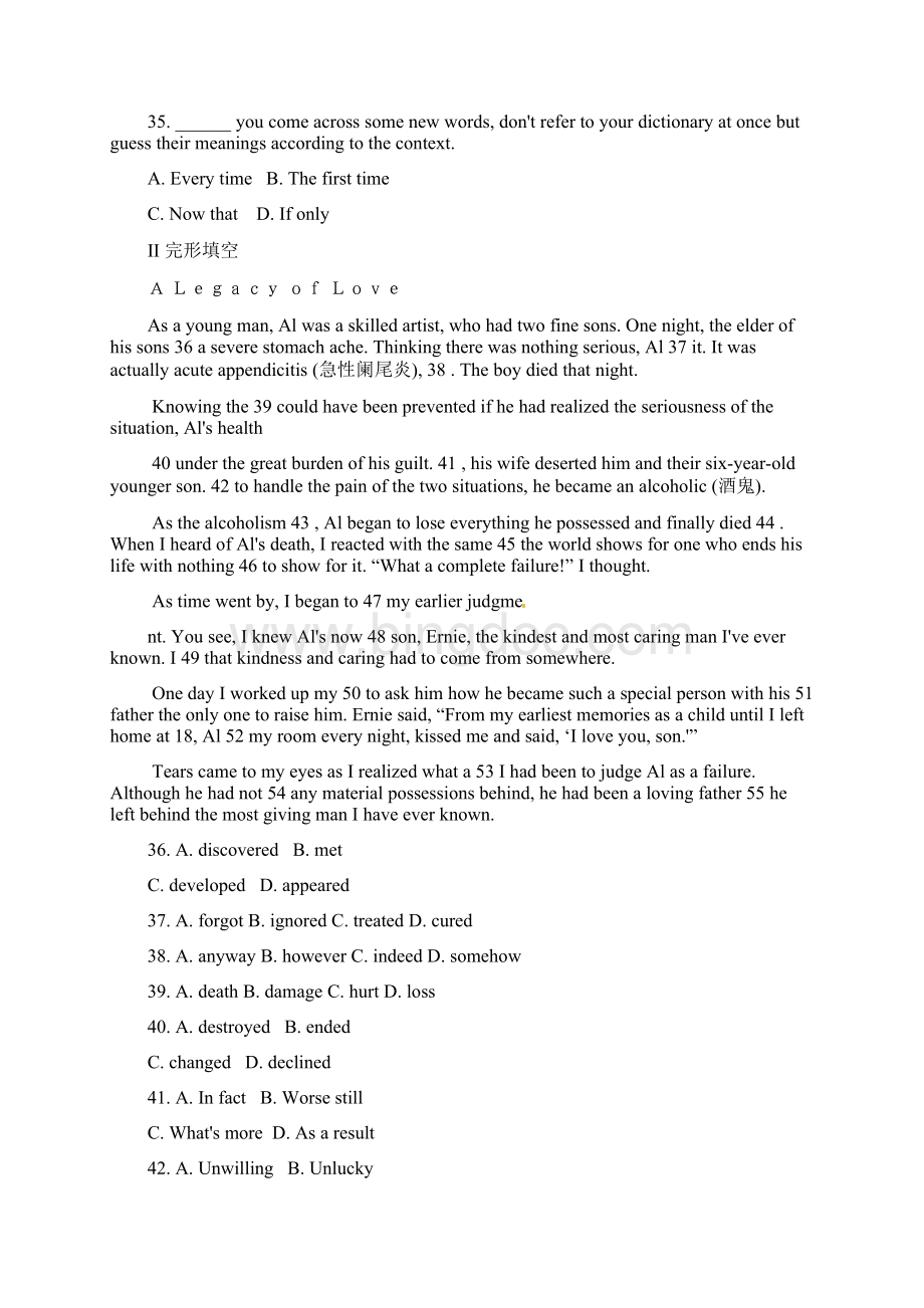 高中英语 Unit1 Great scientists单元测试1 新人教版必修5.docx_第3页