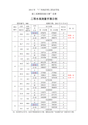 二等水准测量记录计算示例.doc