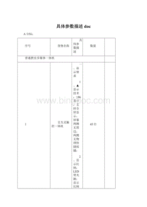 具体参数描述docWord文档格式.docx