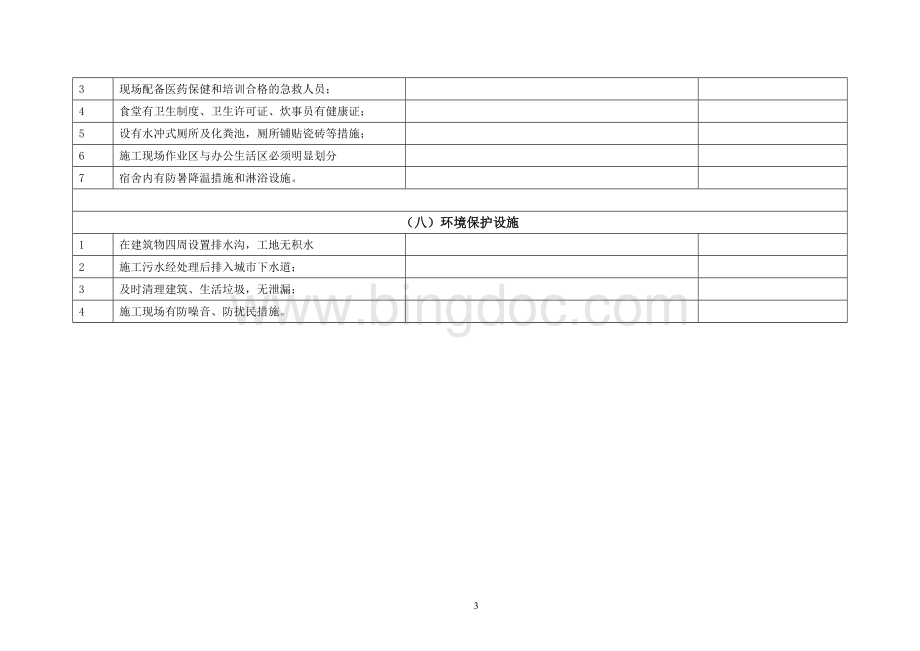 安全文明检查表Word文档格式.doc_第3页