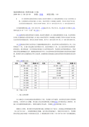 地面道路改造工程排水施工方案.doc