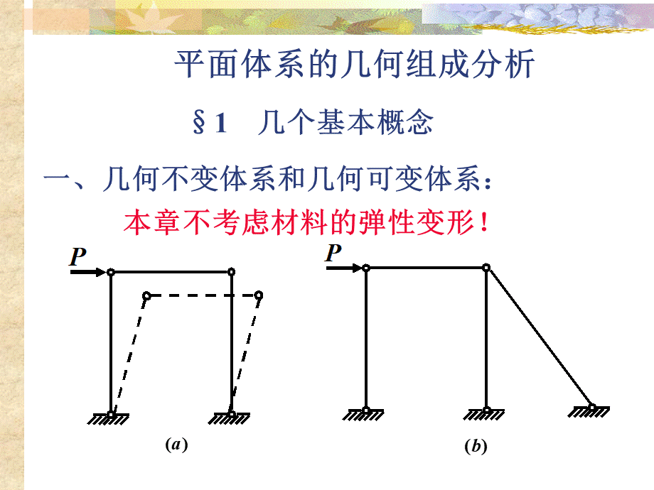 结构力学之平面体系的几何组成分析.ppt