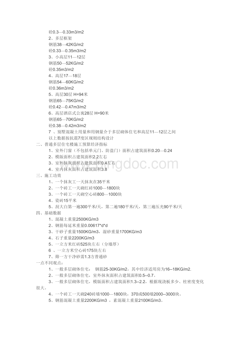 预算专用主体到装修.doc_第3页