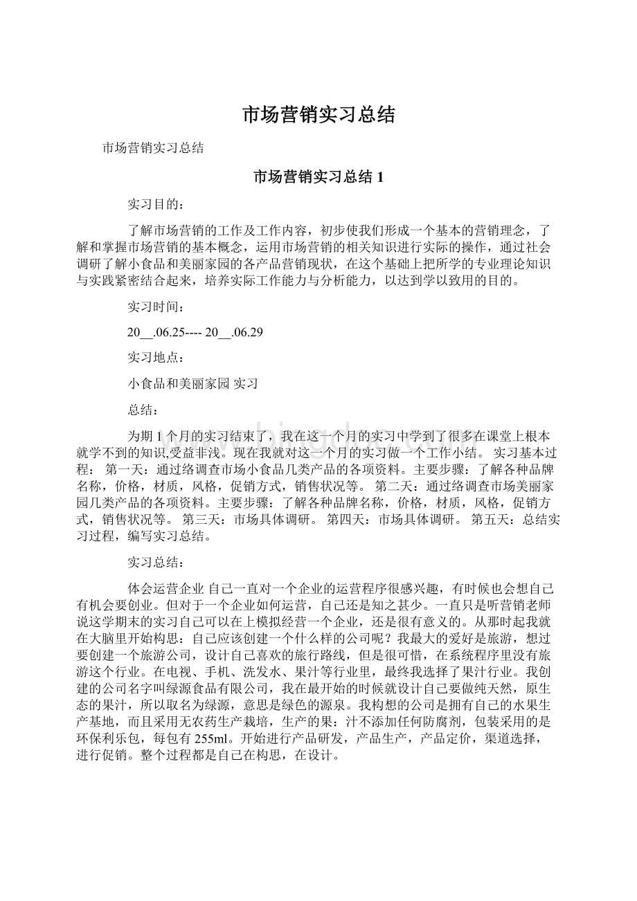 市场营销实习总结.docx